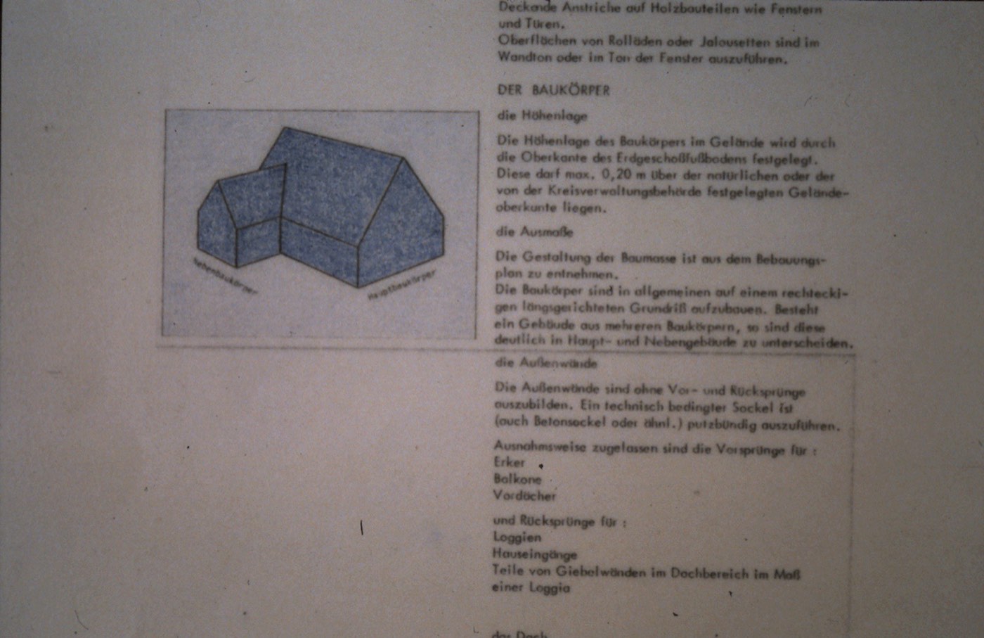 Der Baukörper