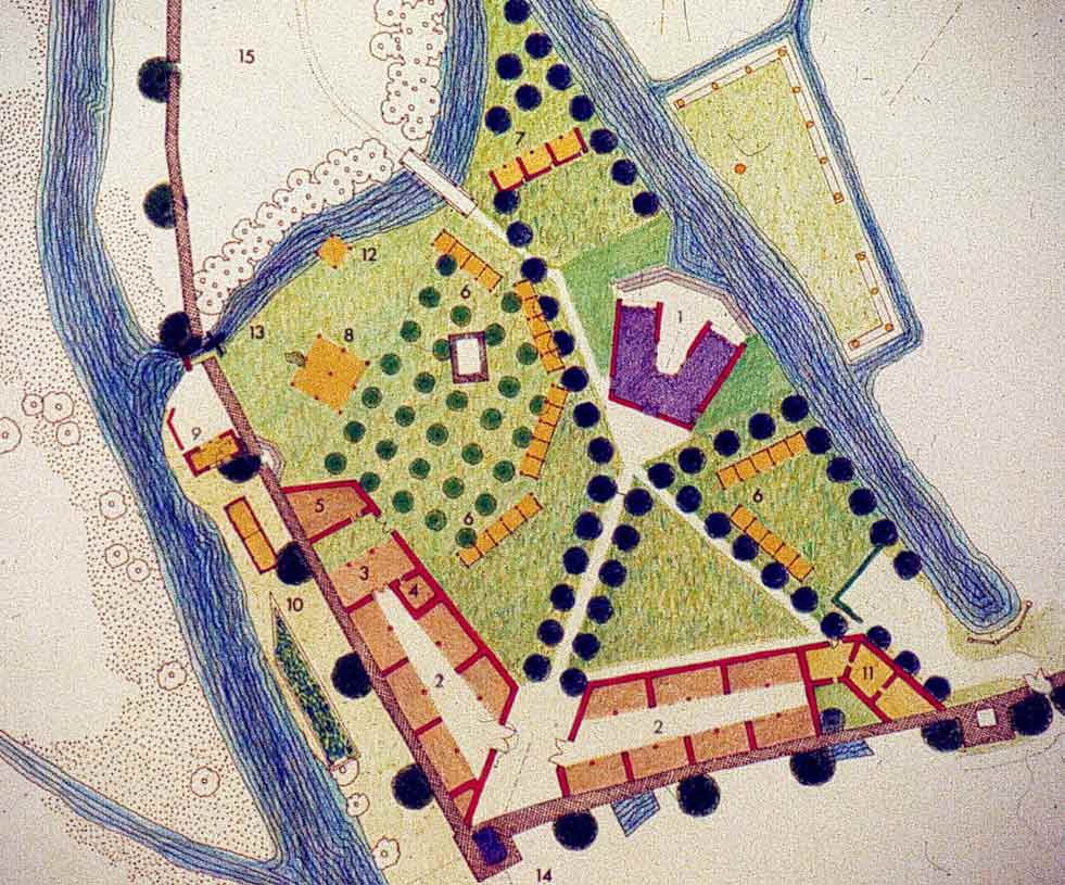Campus der archäologischen Grabung