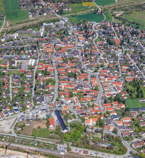 Das Gefüge des historischen Ortskerns © Luftbild Leidorf